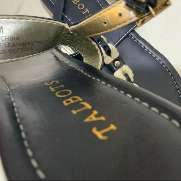 New Talbots Navy Rope Sandals Size 7 M - Picture 3 of 7